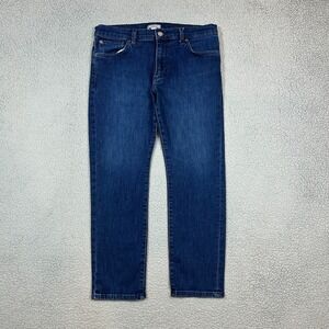 Ash & Erie Jeans Mens Size 32x27 Short Length Blue Classic Straight Fit Stretch